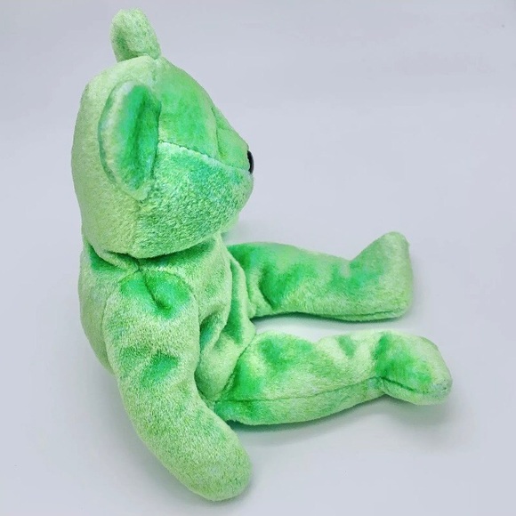 KICKS Bear, TY Beanie Babies, embroidered Soccer ball emblem, No Hangtag, 1999, - Picture 2 of 8